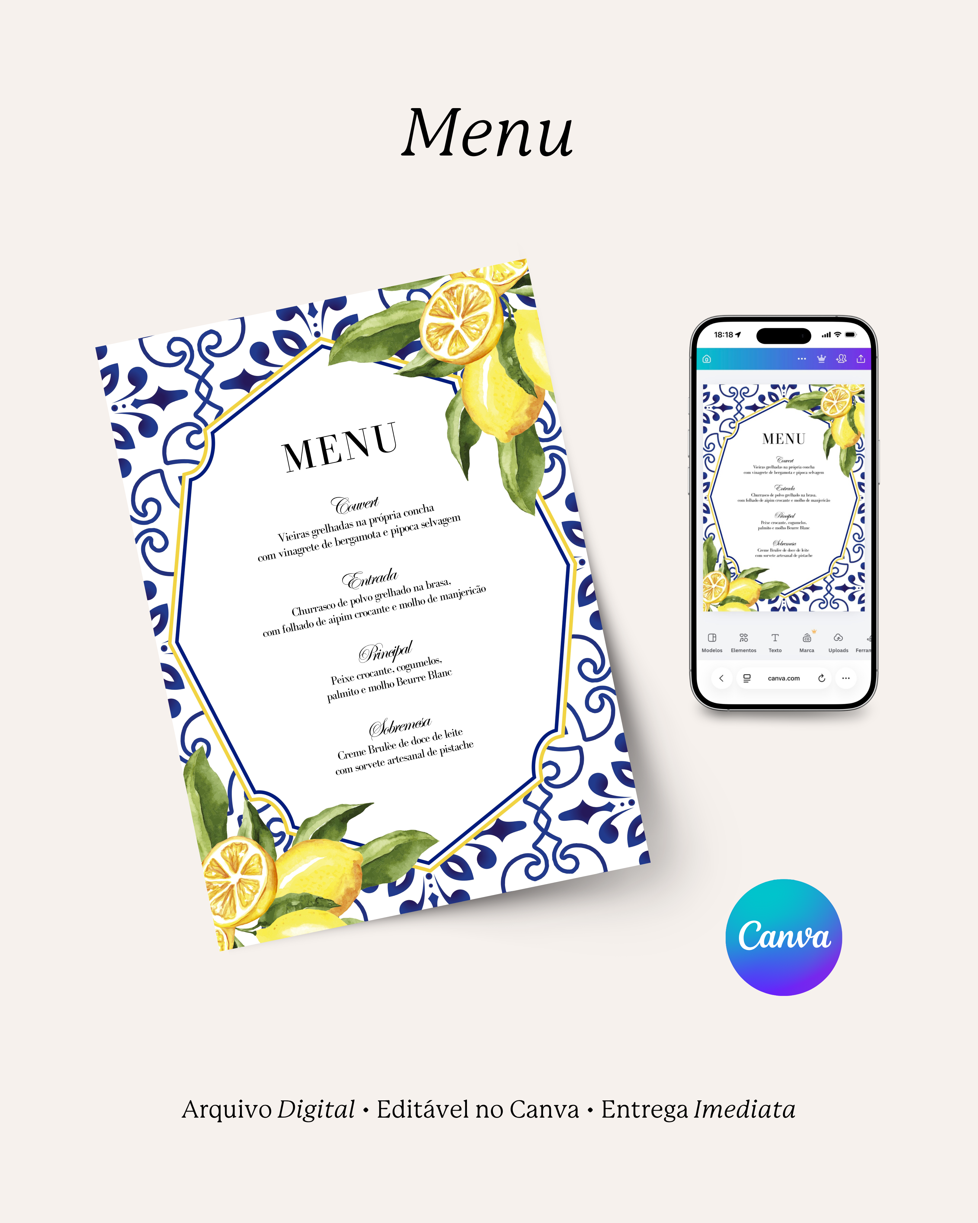 Menu Lemon