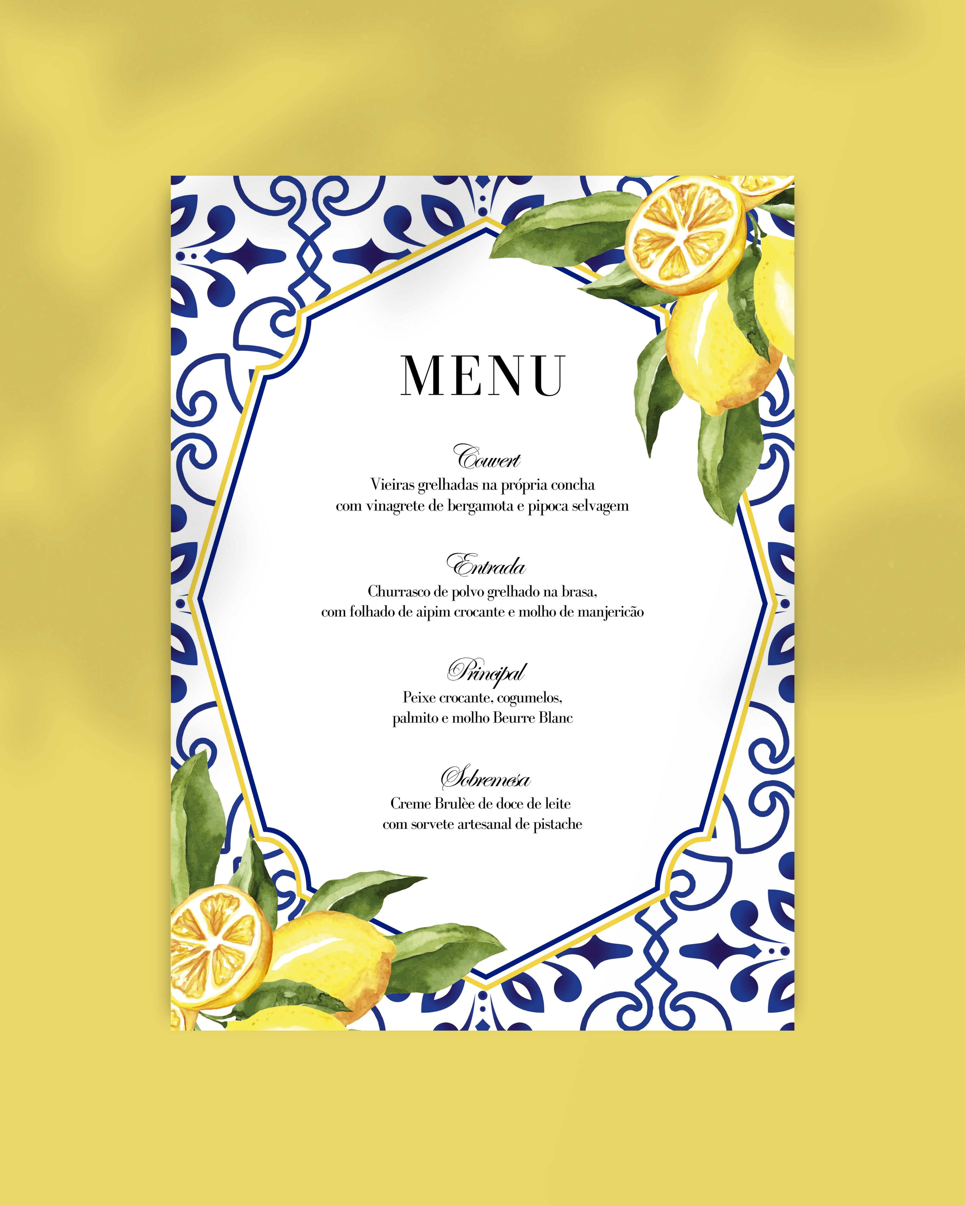 Menu Lemon
