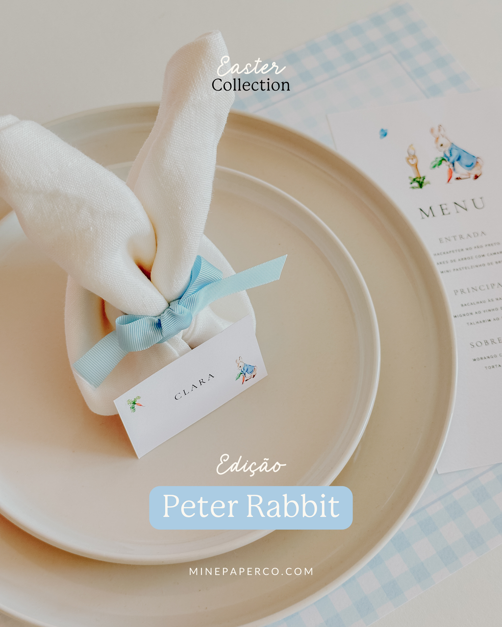 Mesa posta de Páscoa | Edição Peter Rabbit