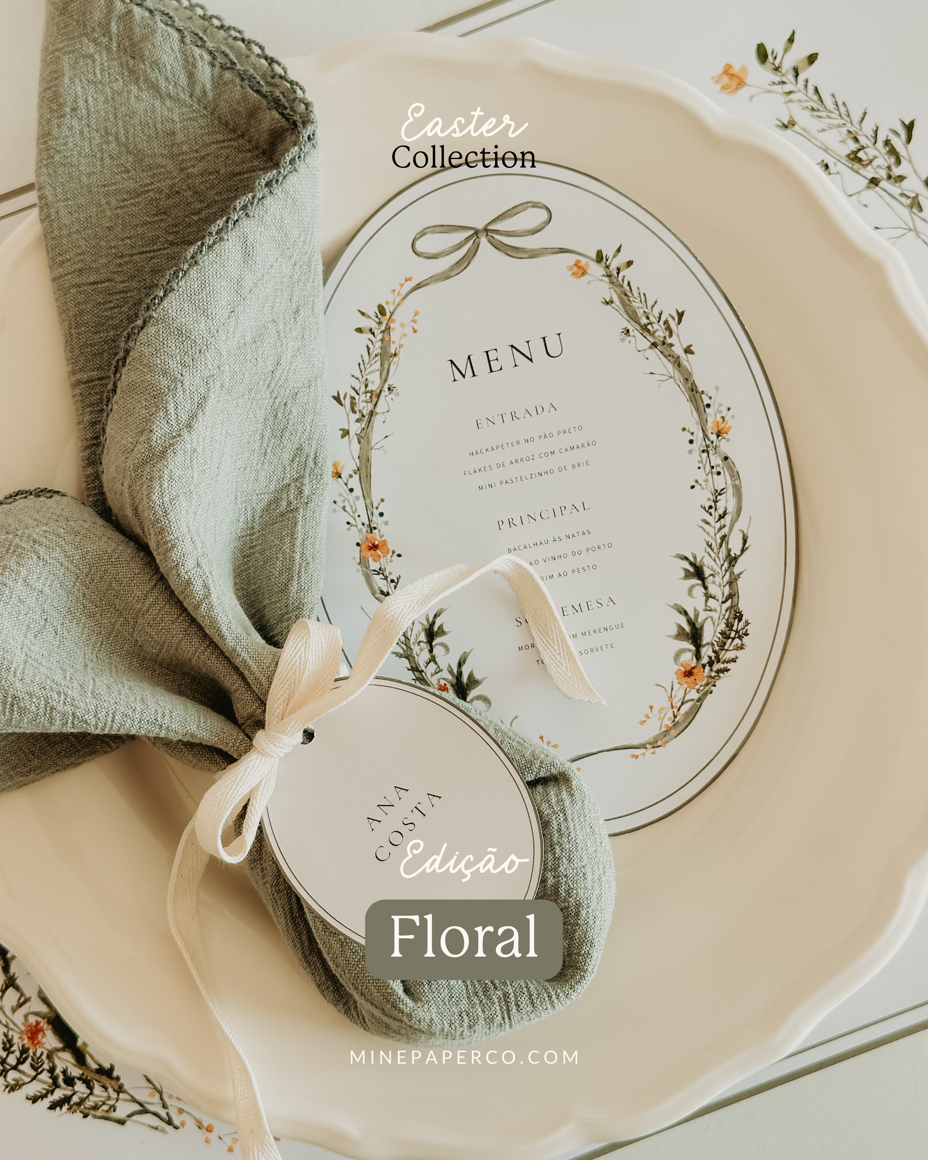Mesa posta de Páscoa | Edição Floral