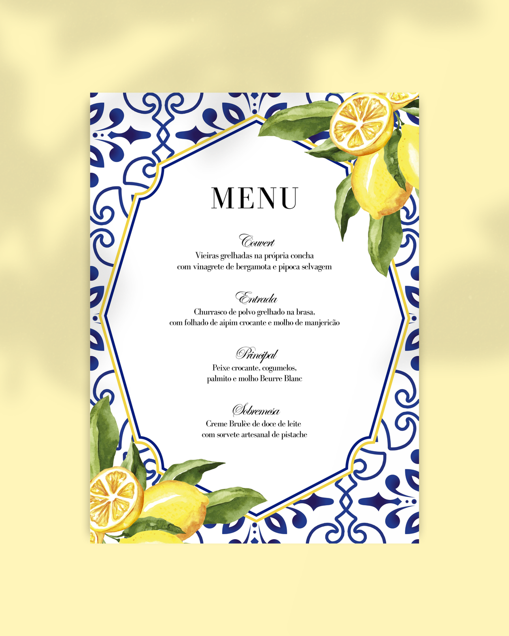Menu Lemon