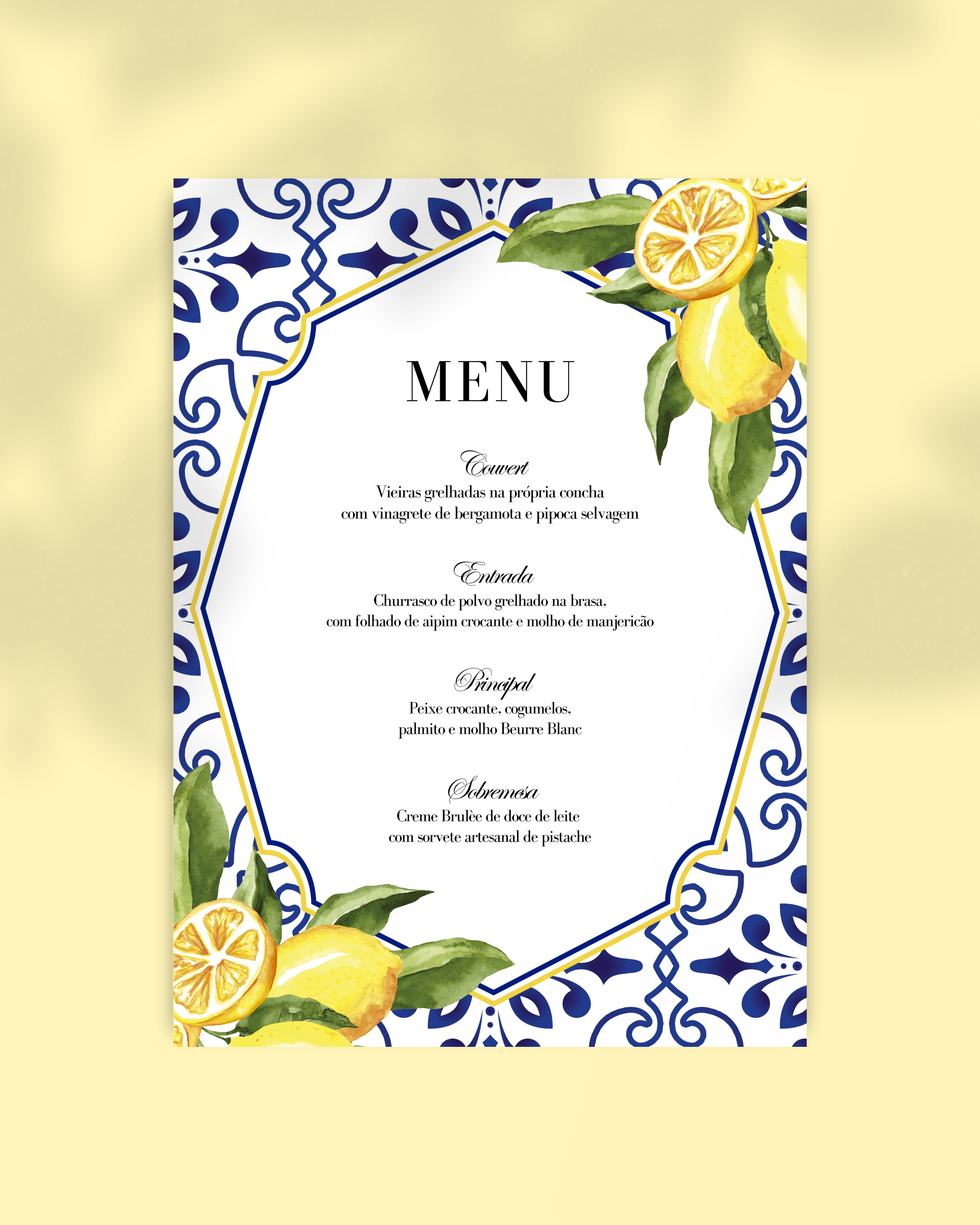 Menu Lemon